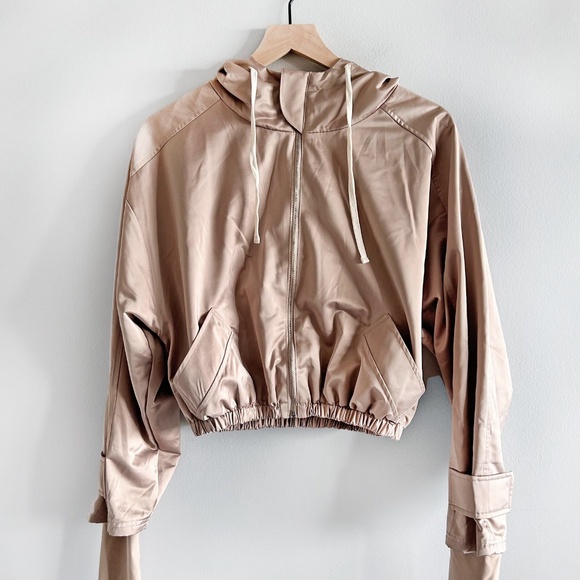 NYLORA Ward Hooded Zip-Up Jacket in beige color Size S - Picture 5 of 16